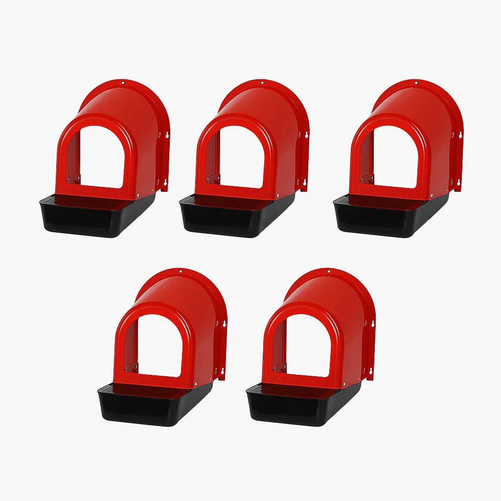 cuibar-pasari-set-5-buc-rosu